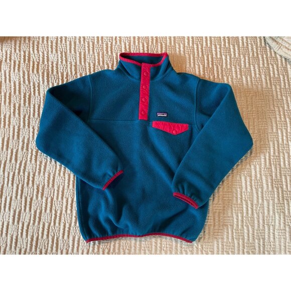 Kids' Large 12 Patagonia Synchila Snap-T Fleece Pullover - Picture 2 of 8
